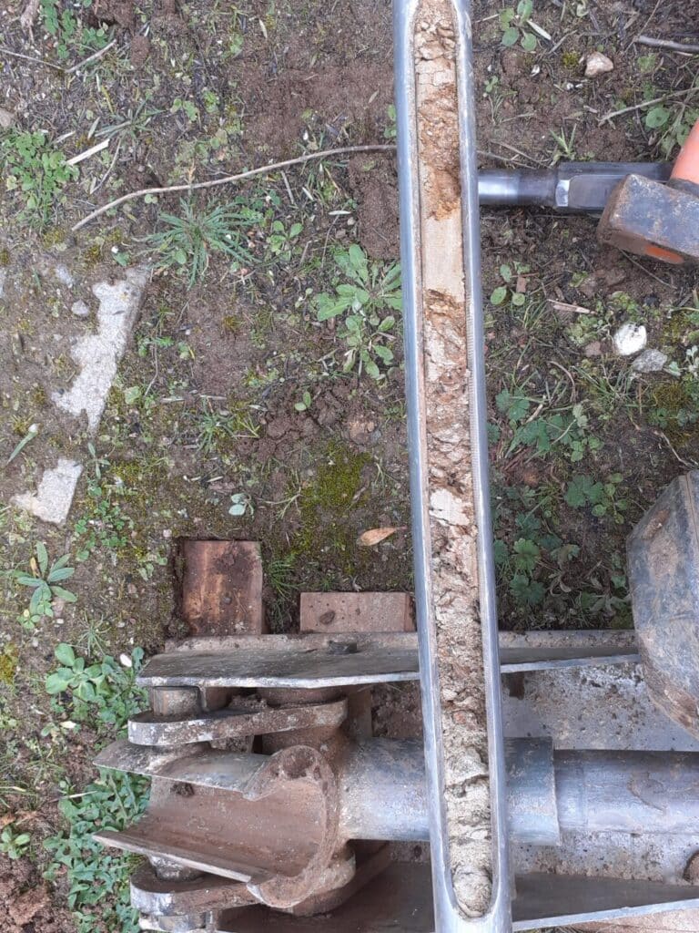 Prelevement au carottier - Concarneau Bretagne