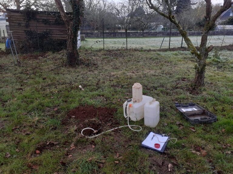 Test de permeabilite de type PORCHET 1 - Concarneau Bretagne