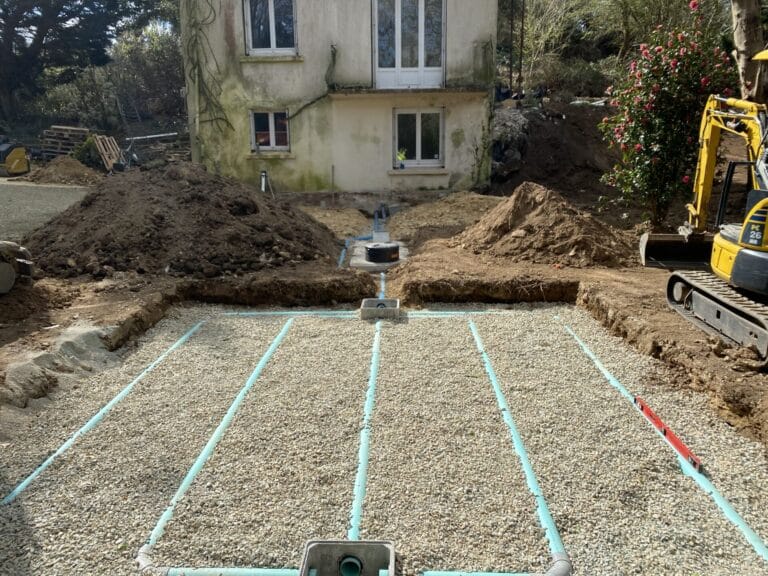 Travaux filtre a sable - Concarneau Bretagne